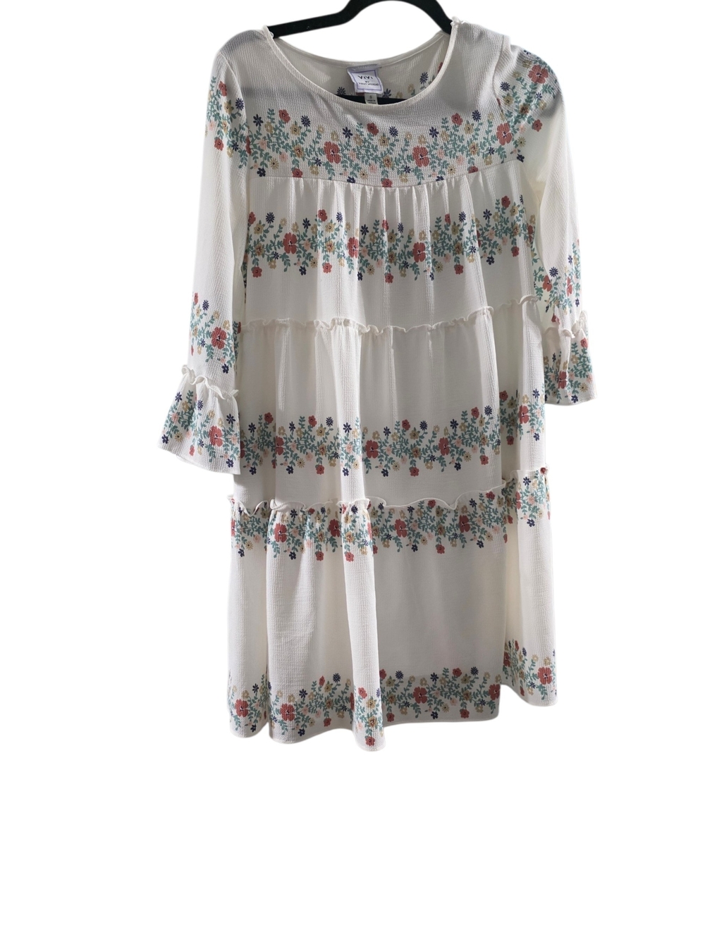 Women's Long Sleeve Floral Tiered boho dress size small nwot